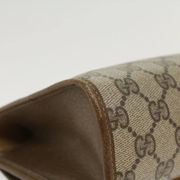 GUCCI GG Canvas Web Sherry Line Clutch Bag Beige Red Green 89 01 030 Auth 43905 - Picture 7 of 16